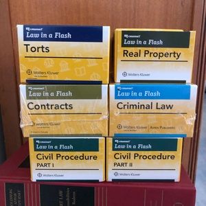 Wolters Kluwer Law in a Flash cards for 1L